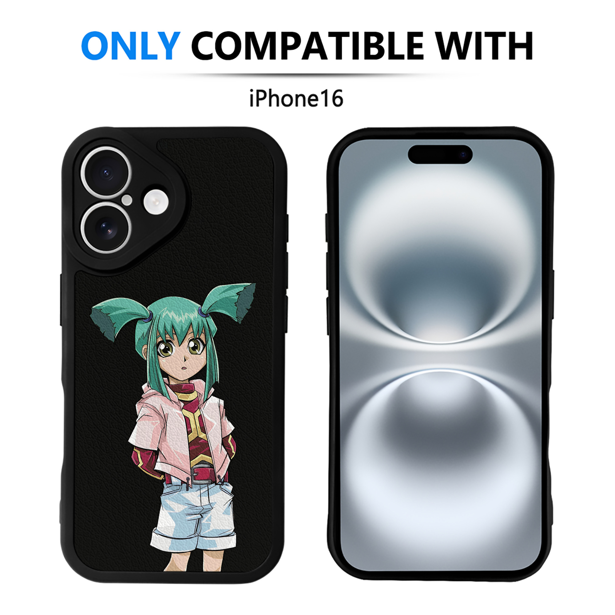 遊☆戯☆王 Yu-Gi-Oh! 【iPhone 16シリーズ対応】シリコンスマホケース（レザー調） 材質：シリコン